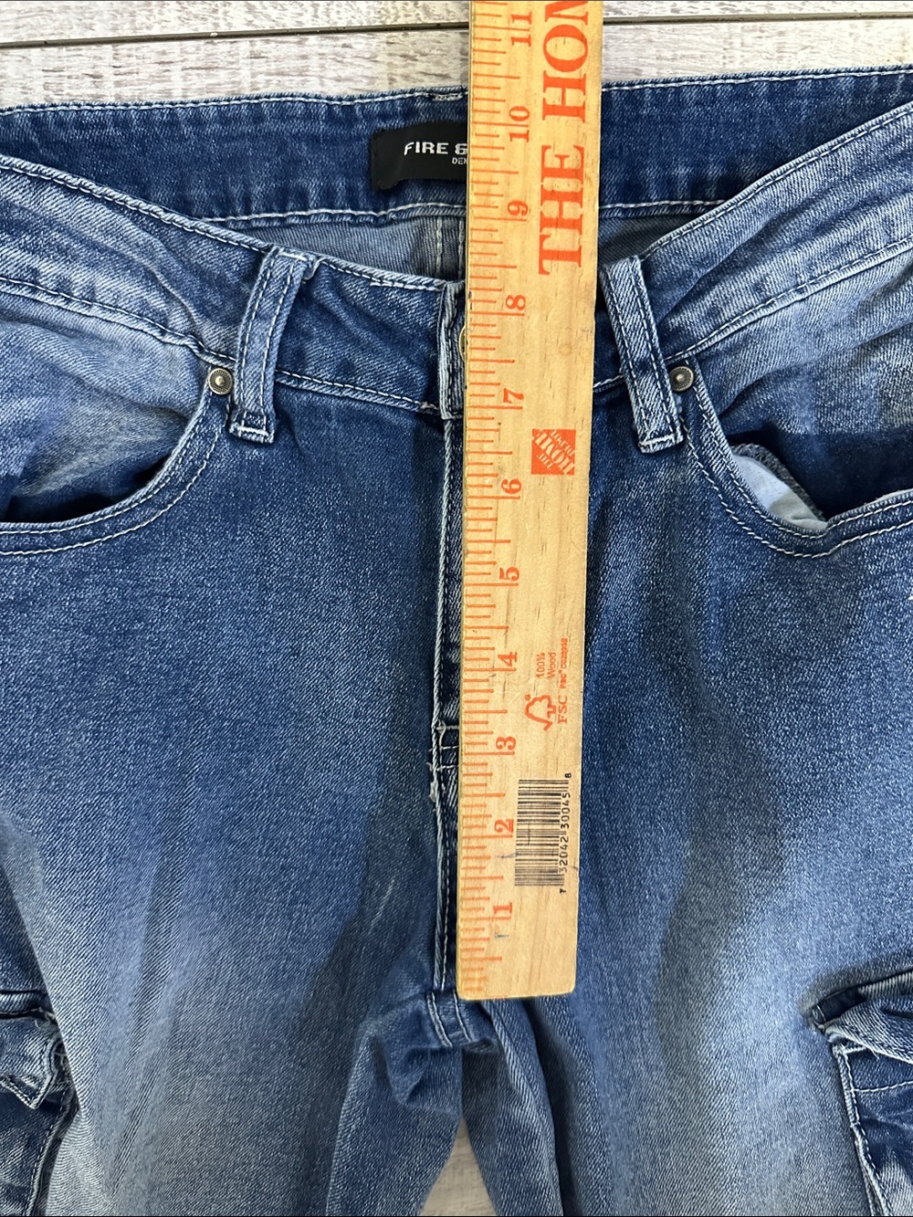 Y2K- Wide-Leg Cargo Jeans for Women - Blue - Picture 6 of 11
